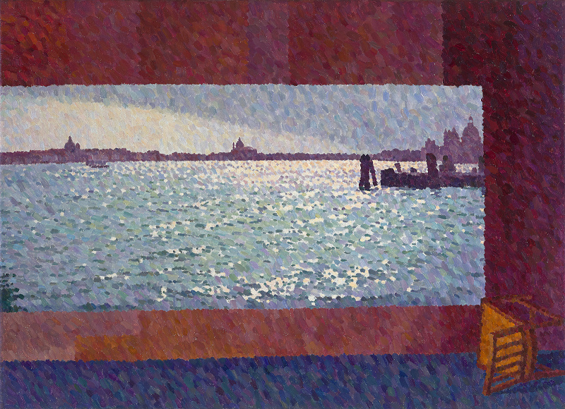 William Wilkins, recent paintings, Studio Painting with Fallen Chair, 2023